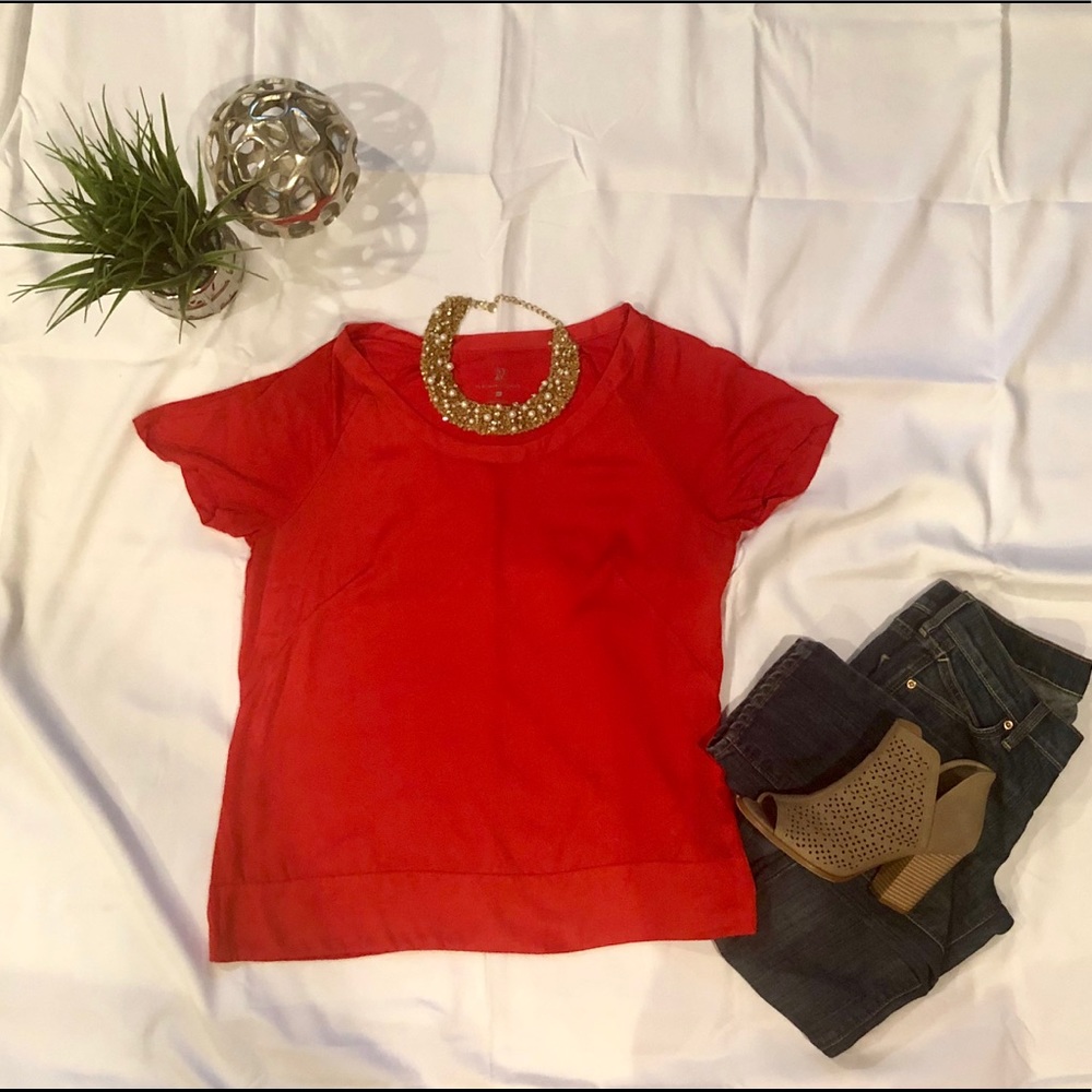 Silk, orange, New York & Co tee